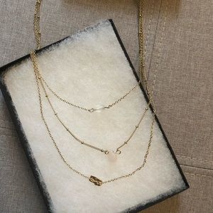 Gold multi layer necklace South Moon Under